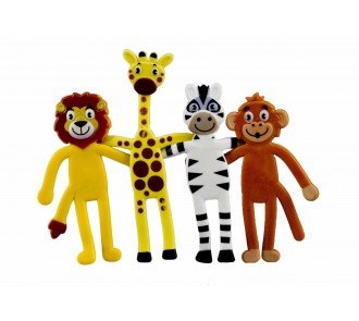 Bendy Zoo Animals (Pack of 12)